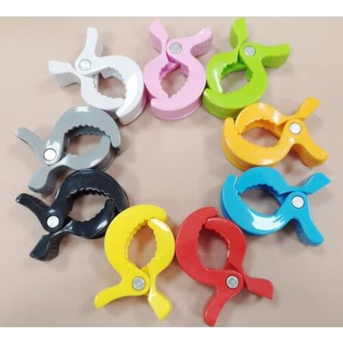 2pcs Colorful Plastic Pushchair Toy Clips Pram Stroller Peg To Hook Cover Blanket Mosquito Net Clips Baby Car Seat Accessories