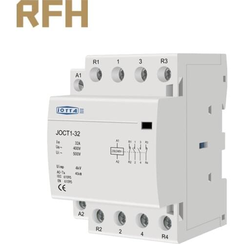4P 32A 220V/230V 50/60HZ din rail household ac contactor 1NO 3NC/ 2NO 2NC/3NO 1NC/4NO/4NC