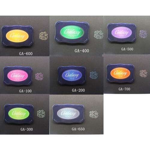 8pcs/pack Vintage Polarized Finger Painting Ink Pad Stamp For DIY Scrapbooking Craft Decoration For Dropshipping