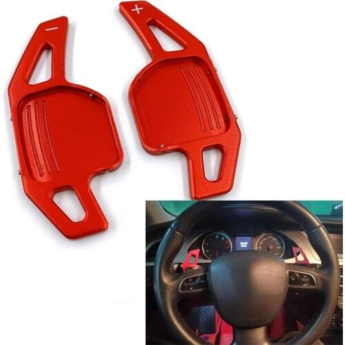Car Steering Wheel Extension Shifters Aluminum Shift Paddles for AUDI A3 S3 A4 S4 B8 A5 S5 A6 S6 A8 R8 Q5 Q7 TT DSG