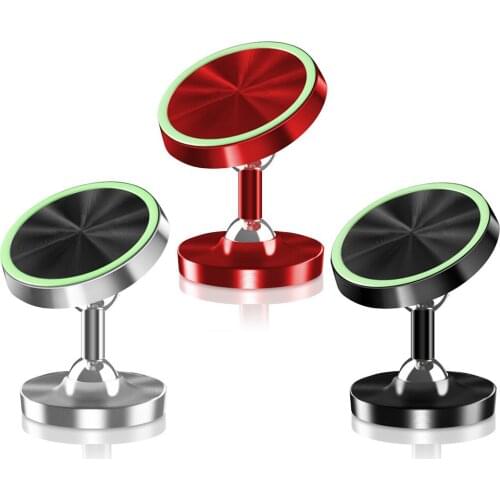 Car mobilephone holder Accessories Mount Magnet With luminous Air Vent Stand Trim Casual post silver Strip Shape universal