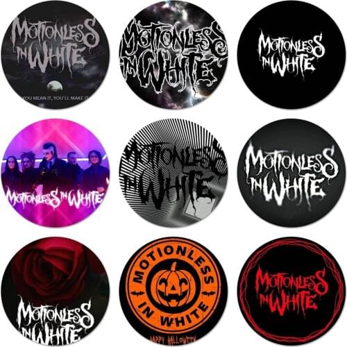 Motionless In White MIW Icons Pins Badge Decoration Brooches Metal Badges For Clothes Backpack Decoration