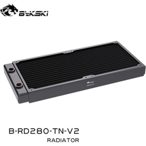 Bykski B-RD280-TN, 280mm Single Row Radiators, 28mm Thickness, Standard Water Cooling Radiators , Suitable For 140*140mm Fans