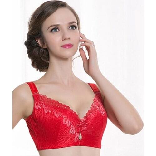 MAX plus size bra for women Luxury cotton padded soft solid C D E F cup brassiere with sexy lace floral secret mother love 3313
