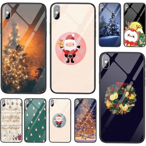 For Huawei Honor V40 10X Lite Case Honor 8x 9s 10 20 Lite 10i 20i 30 9A 8X Christmas Snow Santa Tree New Year Soft Mobile Phone