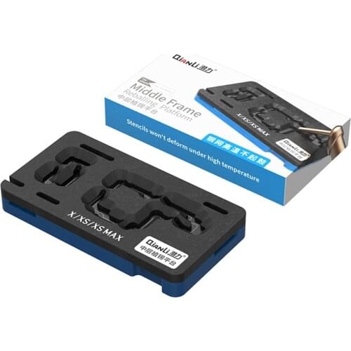 Qinali Motherboard Holder Fixture With BGA Reballing Stencil for iPhone X XS XS MAX Soldering Repair Tools