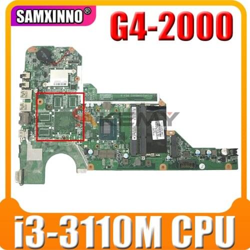 For HP G4-2000 G6-2000 Laptop Motherboard 710873-501 710873-001 With SR0N2 i3-3110M CPU DAR33HMB6A0 MB 100% Tested Fast Ship