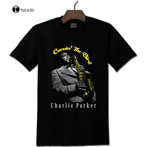 Charlie Parker Carvin The Bird Black T-Shirt S - 5Xl Tee Shirt
