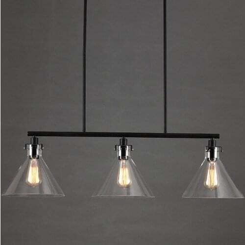 Personality Glass A Chandelier Originality Concise Restaurant Bar Counter Bedroom Snack Tea With Milk Shop Funnel A Chandelier