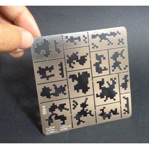 KNL HOBBY Alexen Model AJ0014 1/35 chariot digital camouflage spray hollow plate in the code