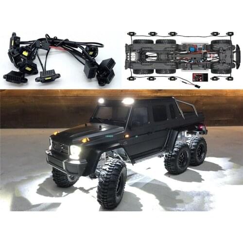 Wheel Eyebrow Lamp Wheel Arch Lamp for 1/10 TRAXXAS TRX6 G63 6x6 Waterproof LED Light RC Car Parts Accessories