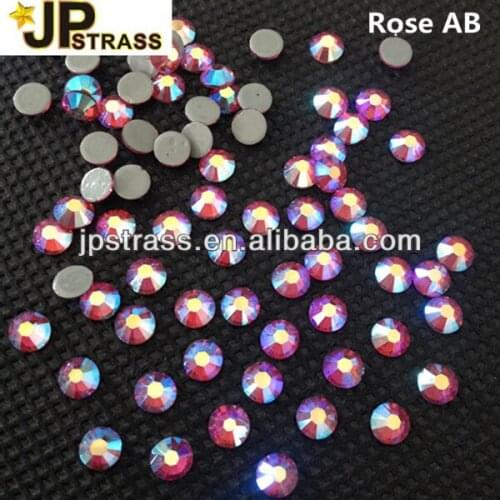 Hot ! hot selling of flat back hot-fix crystals in size ss10 3mm rose ab with 1440 pcs per pack wholesale price free shipping