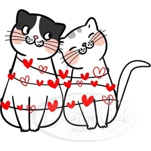 Metal Cutting Die Cutting Die Animal Series Cat Die Border Scrapbook Paper Craft Knife Die Blade Die Hand Mold