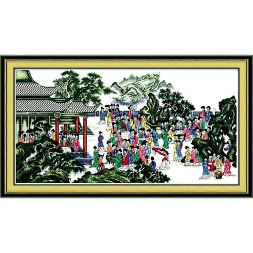 The banquet cross stitch kit people 18ct 14ct 11ct count print canvas stitches embroidery DIY handmade needlework