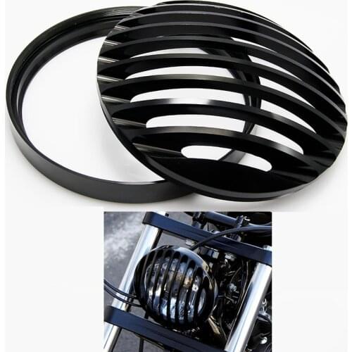 CNC Led Headlight Grill Cover For Harley Sportster XL 883 Iron 1200 04-14 Custom XL1200C 1200 Motorcycle Headlamp Grill Covers