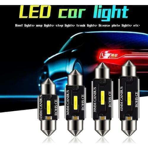 New CSP LED Bulbs 31mm 36mm 39mm 41mm C5W C10W Super Bright Car Dome Light Canbus No Error Auto Interior Reading Lamps