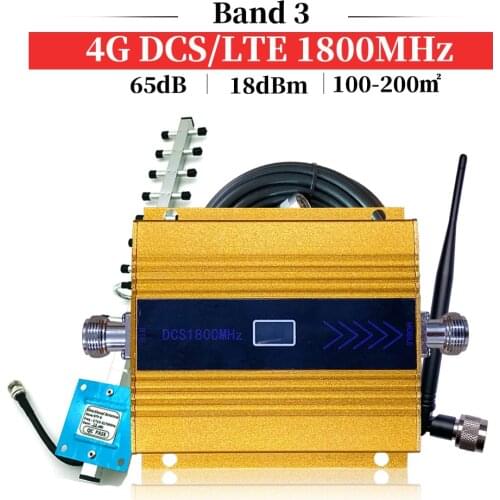 Signal Repeater4G LTE DCS 1800mhz Moblie phone Booster GSM 1800 r Cellular Cell phone Amplifier 4G Network GSM 2G 3G 4G