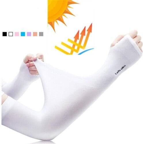 Man & Woman Ice Fabric Arm Sleeve UV Protection UPF50+ Driving Cycling Summer Outdoor Sports Arm Sleeve