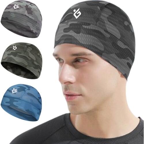 Motorcycle Riding Helmet Lining Hat Cooling Skull Cap Breathable Sweat Wicking Cycling Running Cap