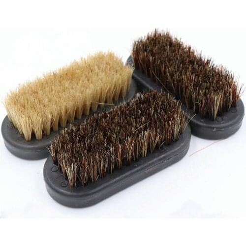 Shoe Polish Brush Brush Natural Leather Pig Hair Soft Polishing Tool Cleaning Brush Suede Nub Leather Boots