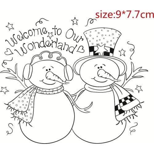 A Snowman Camera Alphabet Ransparent Clear Stamps Silicone Seals For DIY Scrapbooking Photo Album Card Making