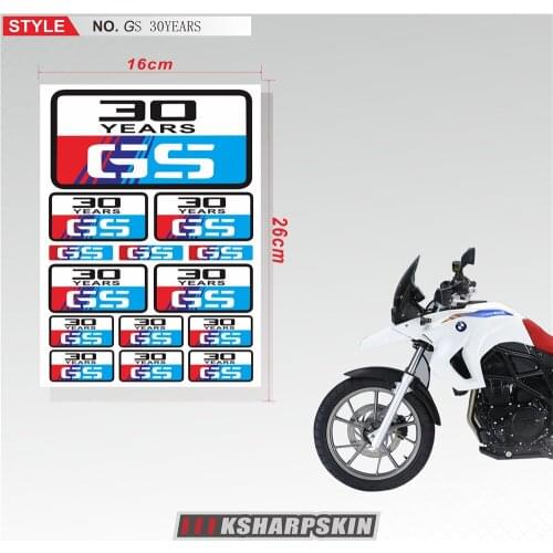 Motorcycle GS 30 Years Sticker Body Reflective moto fuel tank tail box For BMW F850GS R1200GS F650GS F800GS F700GS F750GS G310GS