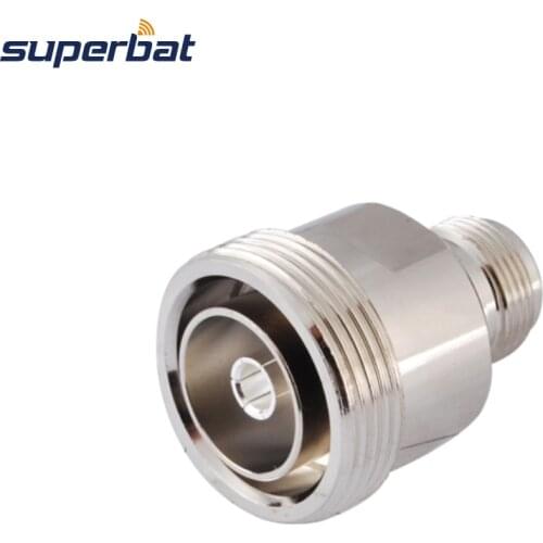 Superbat 5pcs N-7/16 DIN Adapter N Jack to 7/16 DIN Female Straight RF Coaxial Connector