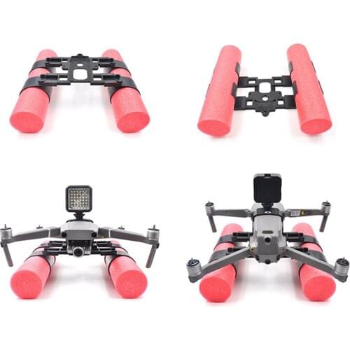 Extended Landing Gear Skid Training w/ Floating Bobber for DJI MAVIC 2 Pro/ Zoom LED Light Camera Mount Bracket Combo Set