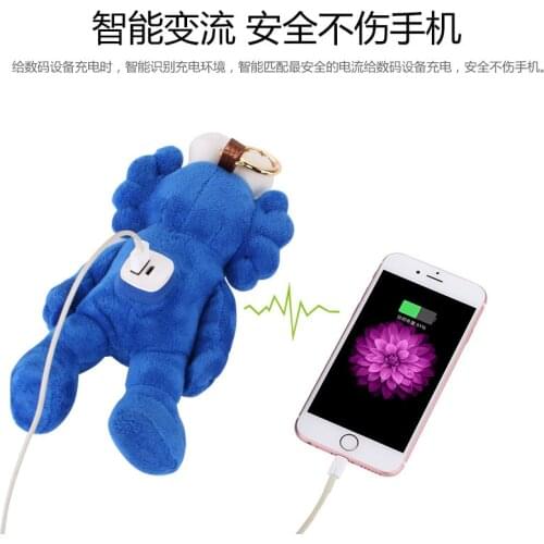 Exquisite packaging Luxury Dolls Power Bank 10000mAh High Quality portable battery charger For phone11 pro max IOS Android phone