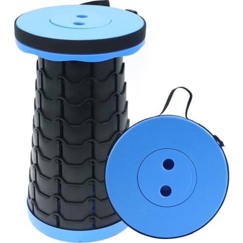 Retractable Folding Stool, Upgraded Portable Telescoping Stool, Lightweight Telescopic Stool, Sturdy Collapsible Stool