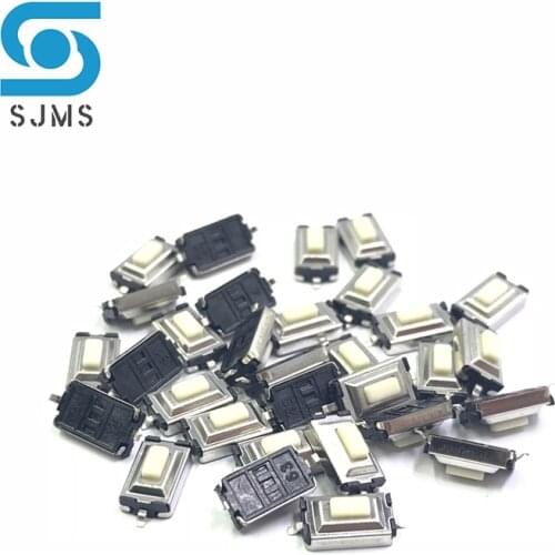 100pcs/lot Tact Touch Micro Switch 3X6X2.5 Tactile Push Button Switch 3*6*2.5 mm SMD 2 Pin Car Remote Control Key Button Switch