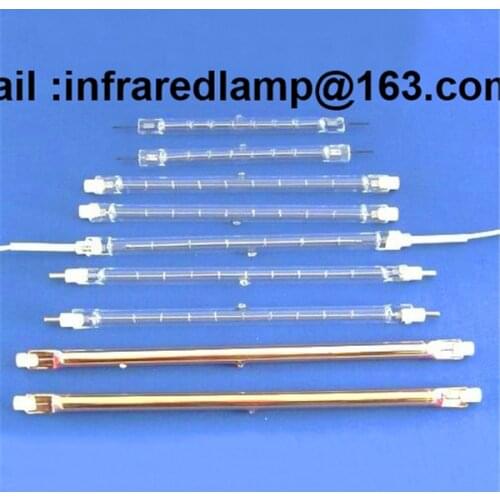 1000w Medium wave IR emitter bulb quartz heater halogen infrared heating lamp