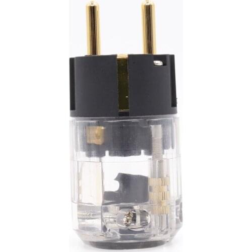 2pieces P-029E EU version hifi power plug with hifi audio power cable