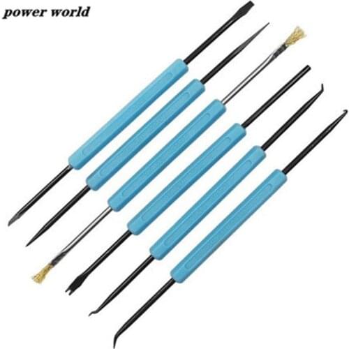 6Pcs/set Repairing Fluxing Tools Welding Aids PCB Combination Circuit Board Soldering Kit Hand Tools