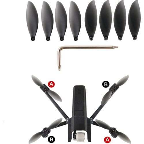 8pcs Propeller CCW/CW Props for Parrot Anafi Ultra Compact 4K HDR Camera Folded Drone Accessories Propellers Props with Wrench