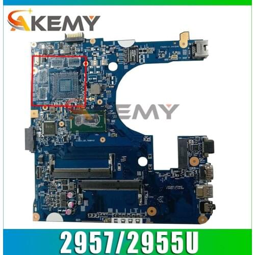 Akemy Laptop motherboard For ACER Aspire E1-472 Celeron 2957/2955U Mainboard 12243-3 DDR3