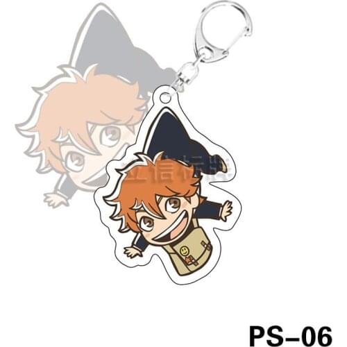 Volleyball Boy Anime Character Acrylic Keychain Pendant Customized Anime Peripheral Double-sided Transparent