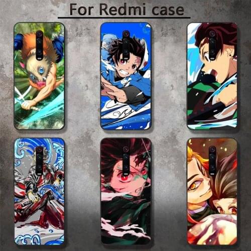 Anime Demon Slayer Kimetsu No Yaiba Phone Case For Redmi 9A 6 4X 7 7A 8 GO K20 K30 K30pro Note 4X 5 5A 6 6 Pro 7 8 K30 8pro K30