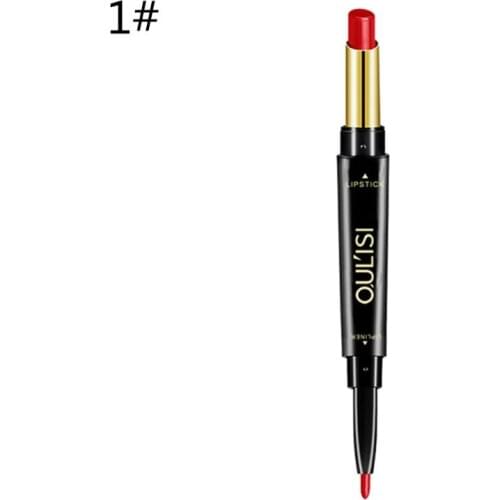 Waterproof Dual Heads Lip Gloss Pen Long Lasting Lipstick Cosmetic Easy To Color Sexy Tool