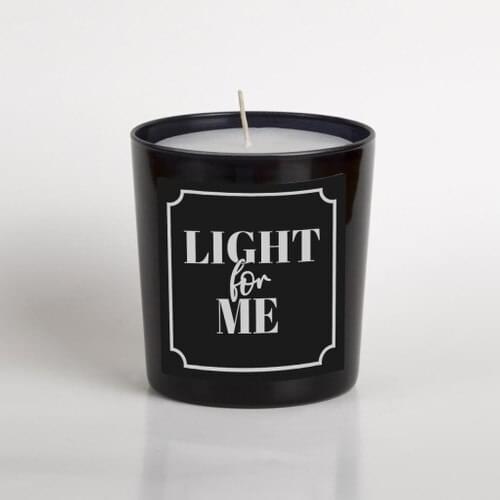 Botega Light For Me Writing Glass Candle Fig Esanslı