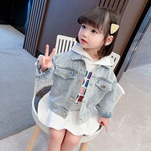 Girls Babys Kids Coat Jacket Outwear 2021 Orange Spring Autumn Overcoat Plus Size Top Cardigan Toddler Childrens Clothing