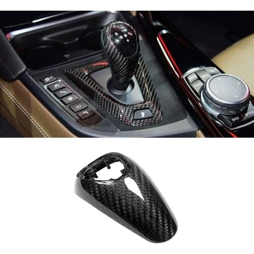 For BMW F80 M3 F82 F83 M4 F10 M5 Car Gear Shift Knob Base Cover Direct Replacement Real Carbon Fiber Gear Shift Knob Collars
