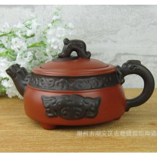 Yixing art elegant teapot kung fu tea set handmade pot 160ml Chinese tea ceremony