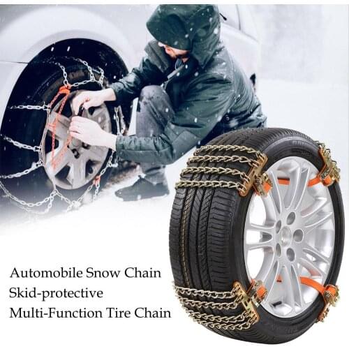 Wear-resistant Steel Truck Car Wheels Tire Snow Ice Chains Winter Anti-skid Emergency Vehicles SUV Wheel Chain Safe For Driving