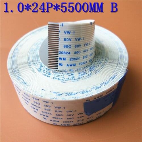 3X For Seiko /Xaar 128 Gongzheng GZ 3206DS / 3216DP solvent printer long data cable 24pins 5.5M Long main board cable