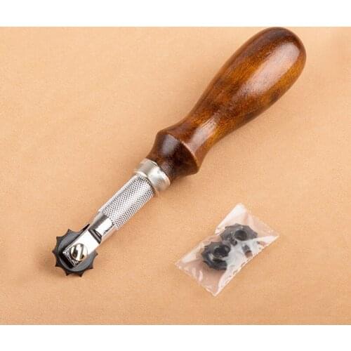 Leather Spacing Wheel Marker Handmade DIY Punching Pointing Tool,Leather tool