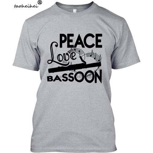 Peace Love Bassoon Unisex T Shirt Shirt Tee Shirt Design