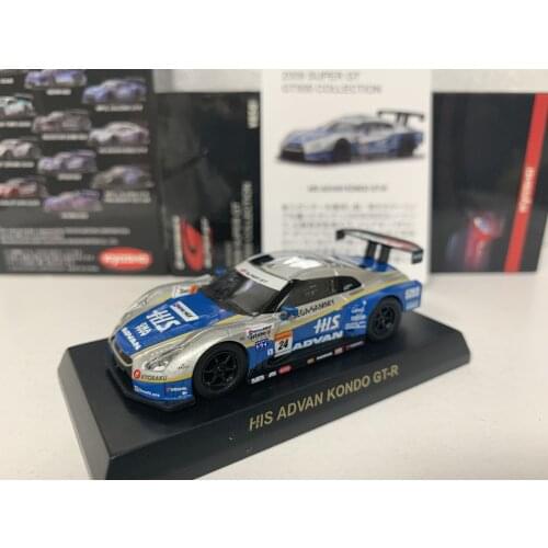 KYOSHO 1/64 HIS ADVAN KONDO GT-R #24Collect die casting alloy RACING trolley model