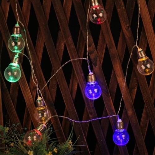 Battery Operated 5M 20 LED G50 Bulb for Bedroom Garden Christmas Wedding Party Holiday Decoration Fairy Lights String Lights