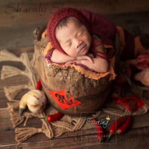 Newborn Baby Photography Blanket Props Handmade Tassel Blanket for Baby Girl Boy Photo Shoot Studio Posing Props bebe fotografia